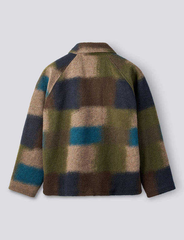 FRAGMENT WOOL JACKET - BLUE CHECK