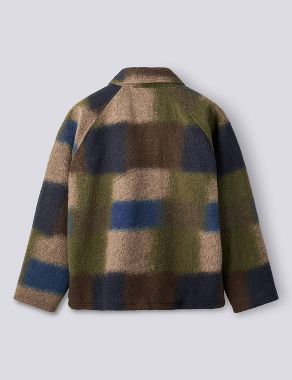 FRAGMENT WOOL JACKET - BLUE CHECK