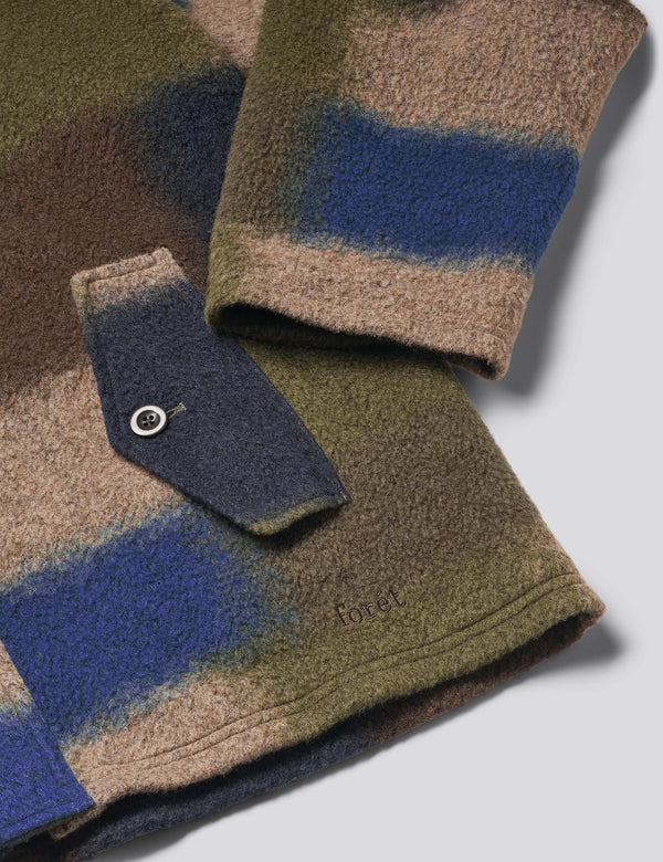 FRAGMENT WOOL JACKET - BLUE CHECK