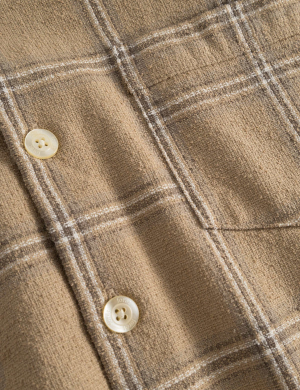 FABLE CHECK SHIRT - KHAKI CHECK