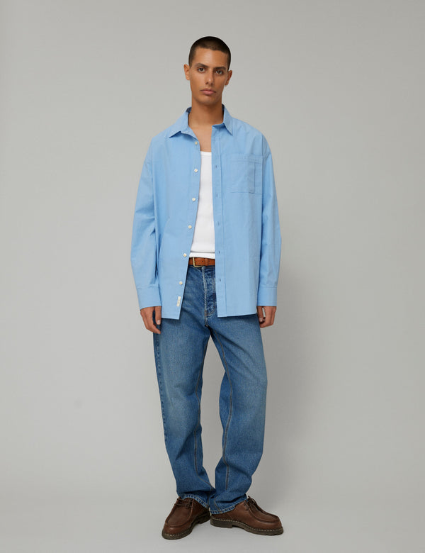 HEATH REGULAR FIT JEANS - WASHED MID BLUE