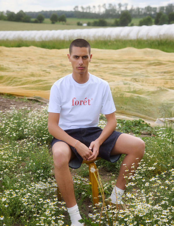 AMBER T-SHIRT - WHITE/RED