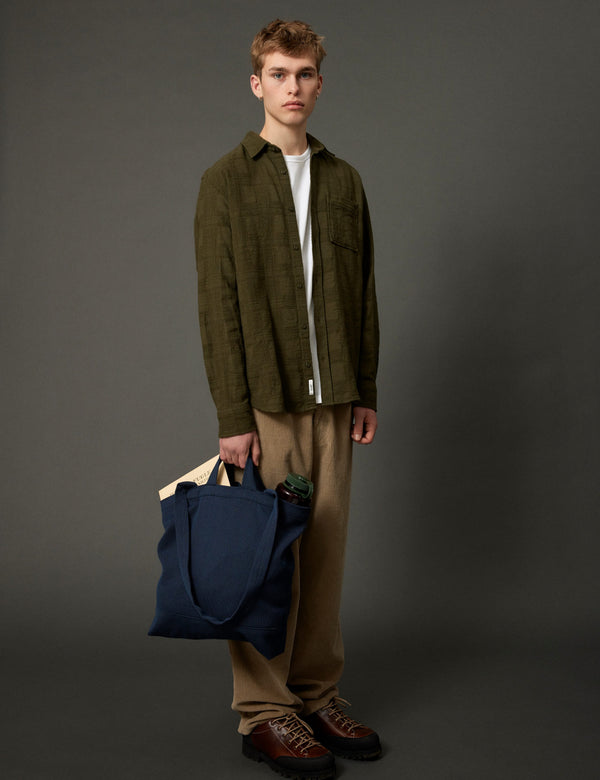 RIVER JACQUARD SHIRT - ARMY