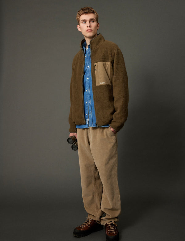 MOUNTAIN FLEECE JACKET - ARMY