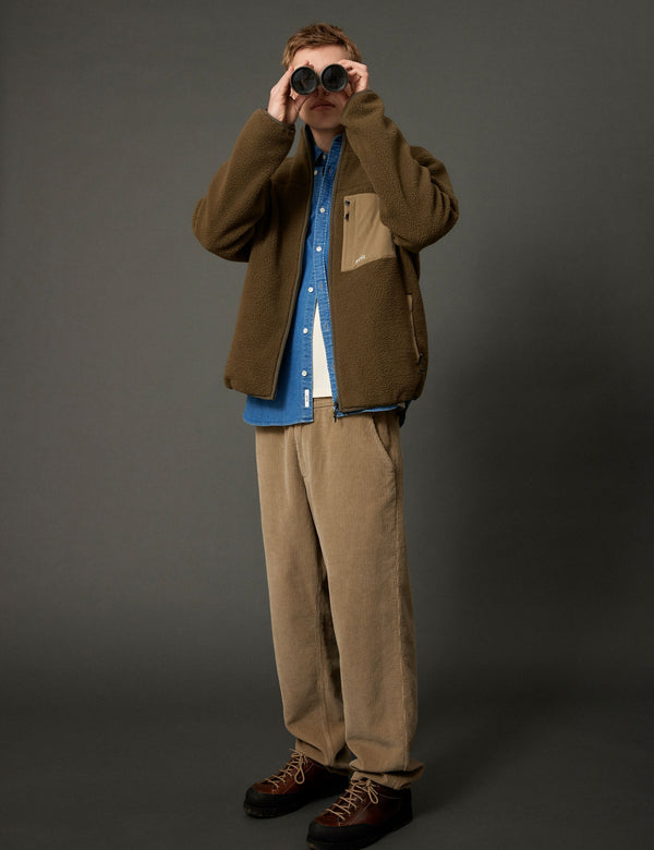 MOUNTAIN FLEECE JACKET - ARMY