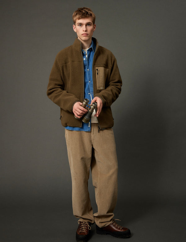 MOUNTAIN FLEECE JACKET - ARMY