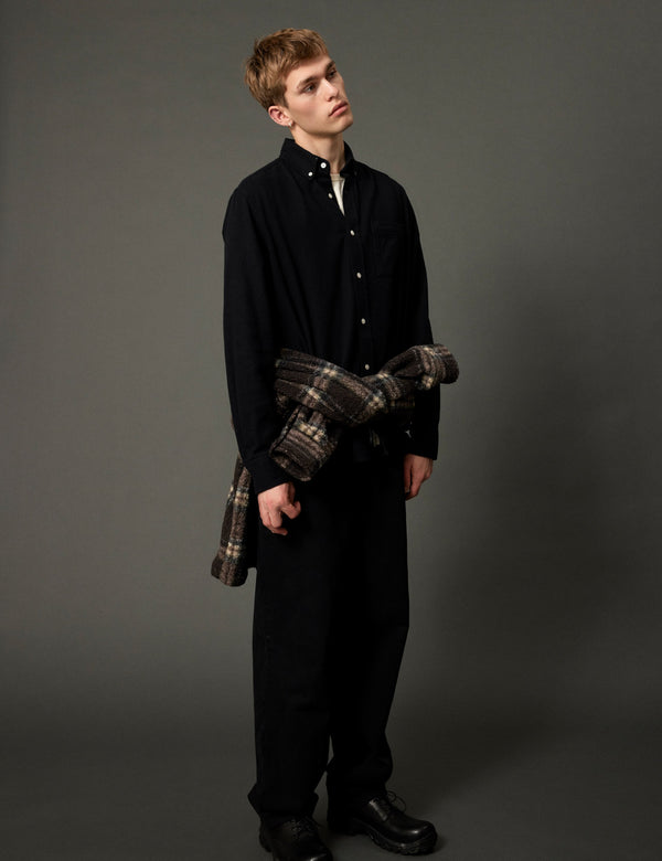 CREEK FLANNEL SHIRT - BLACK