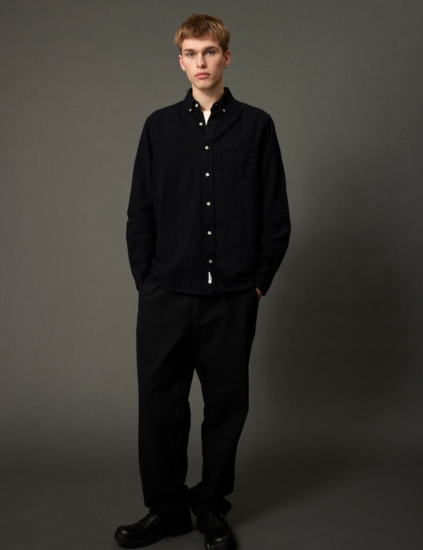 CREEK FLANNEL SHIRT - BLACK