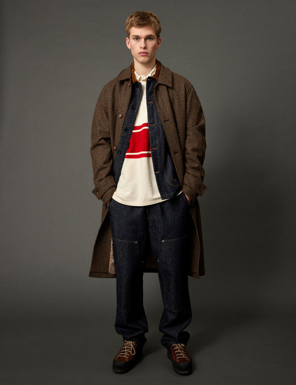 CLAY DOUBLE KNEE PANTS - DARK DENIM