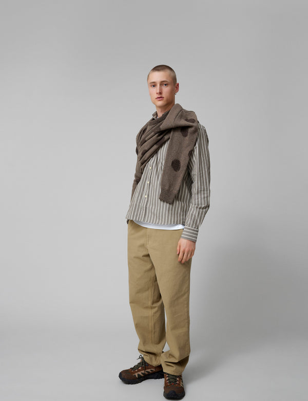 CIRCLE JACQUARD KNIT - COLD BROWN
