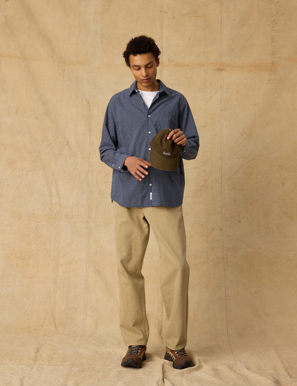 PLUTO CHECKED SHIRT - NAVY/CLOUD