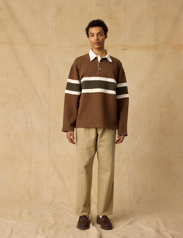 MATCH RUGBY SWEATSHIRT - EARTH/PINE