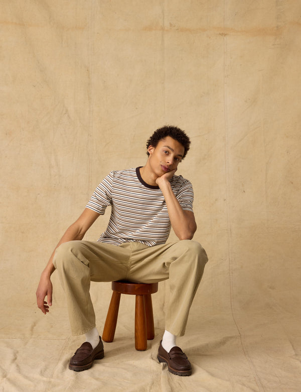 LOCH T-SHIRT - EARTH STRIPE