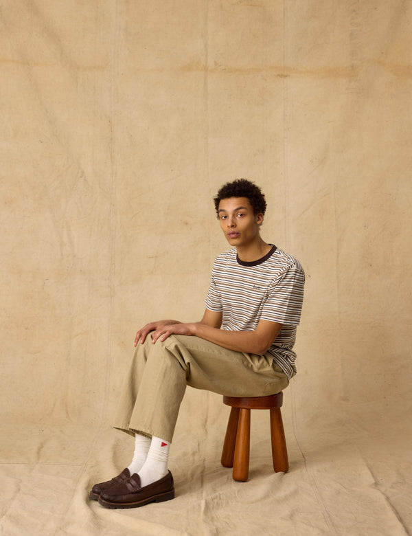 LOCH T-SHIRT - EARTH STRIPE