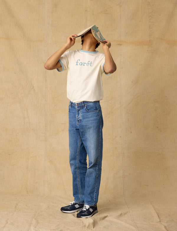 HEATH REGULAR FIT JEANS - WASHED MID BLUE