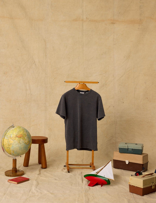 OAK FADED WASH T-SHIRT - DARK GREY