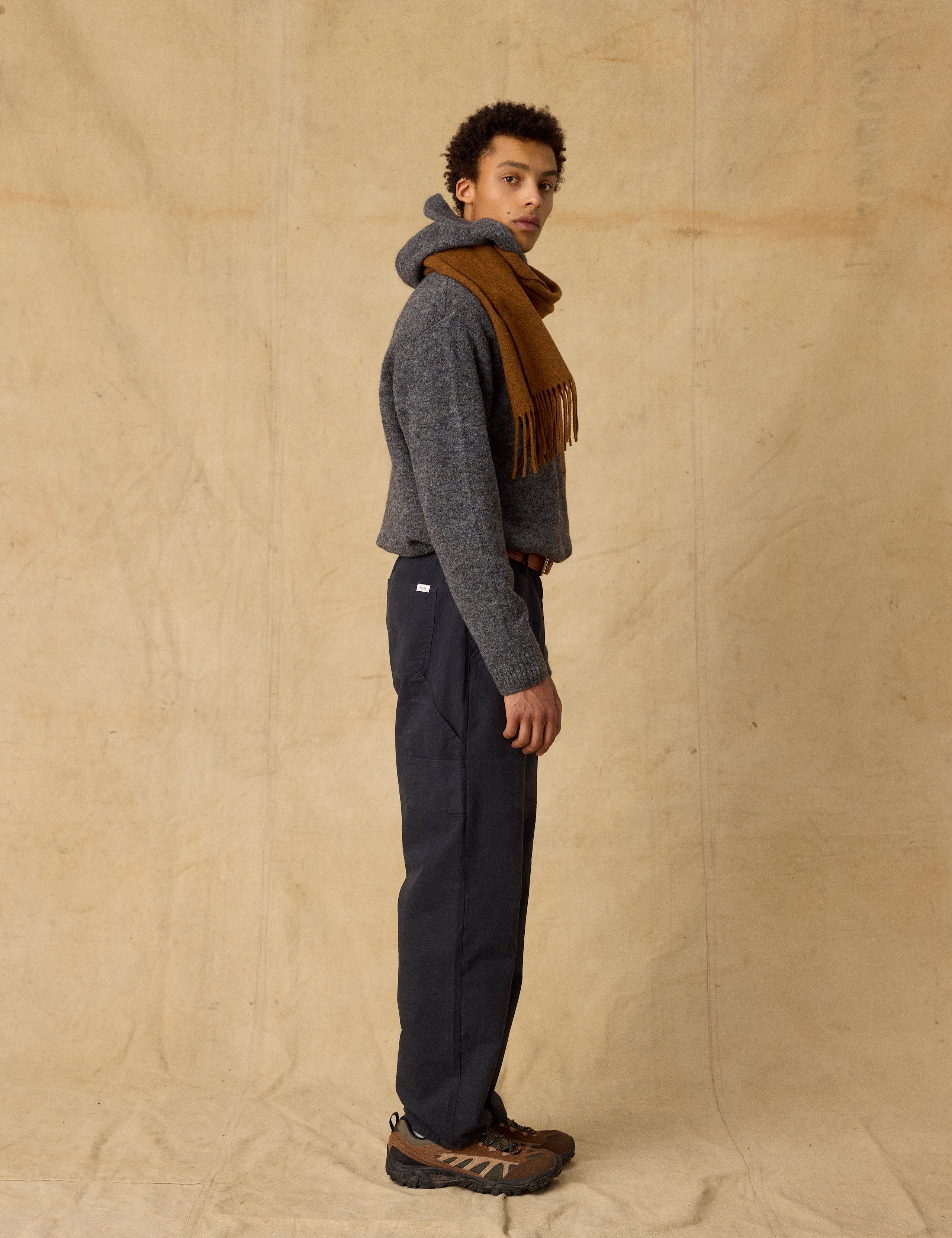 NIGHT WOOL HOODIE - DARK GREY MELANGE