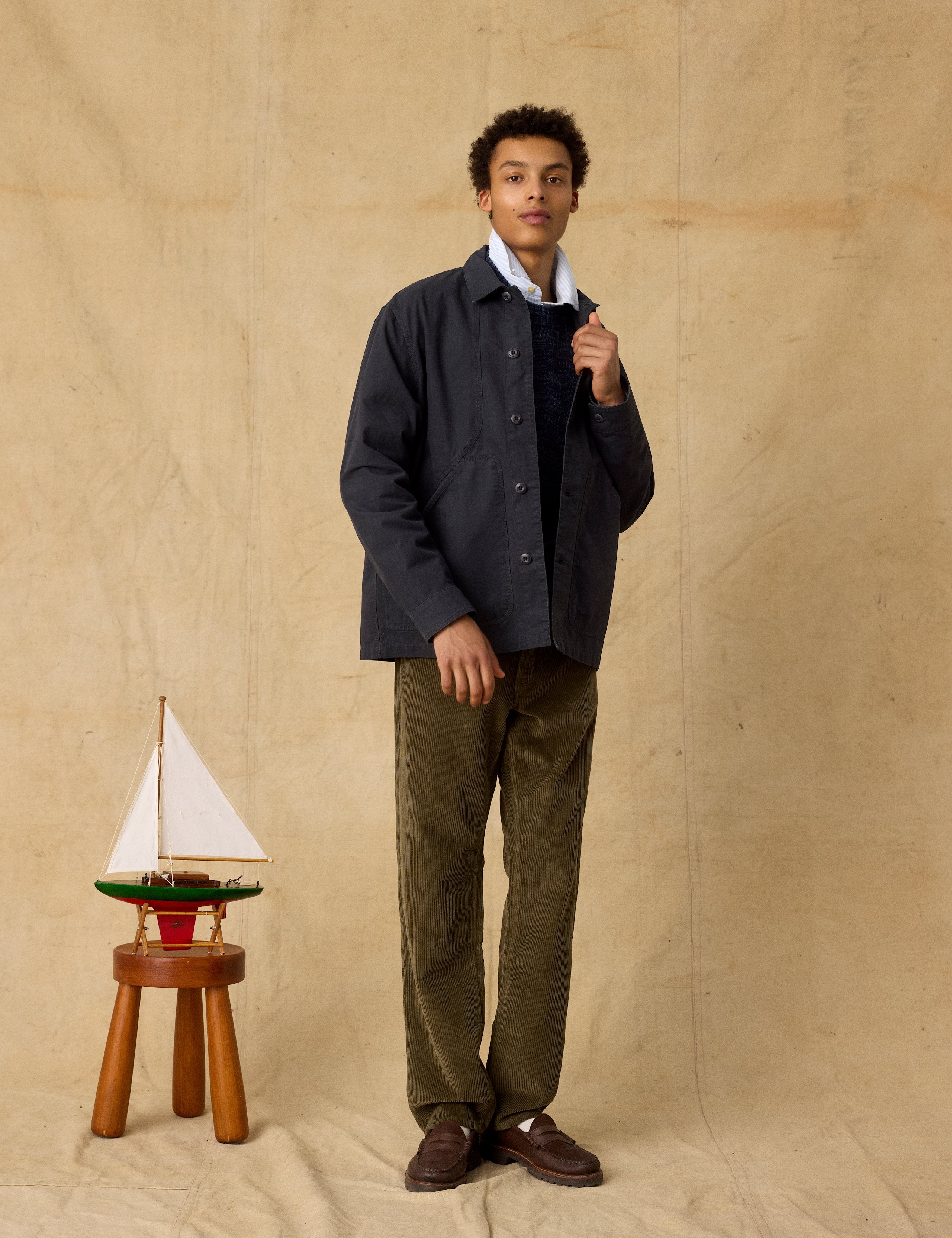 BERRY RIPSTOP OVERSHIRT - DARK GREY