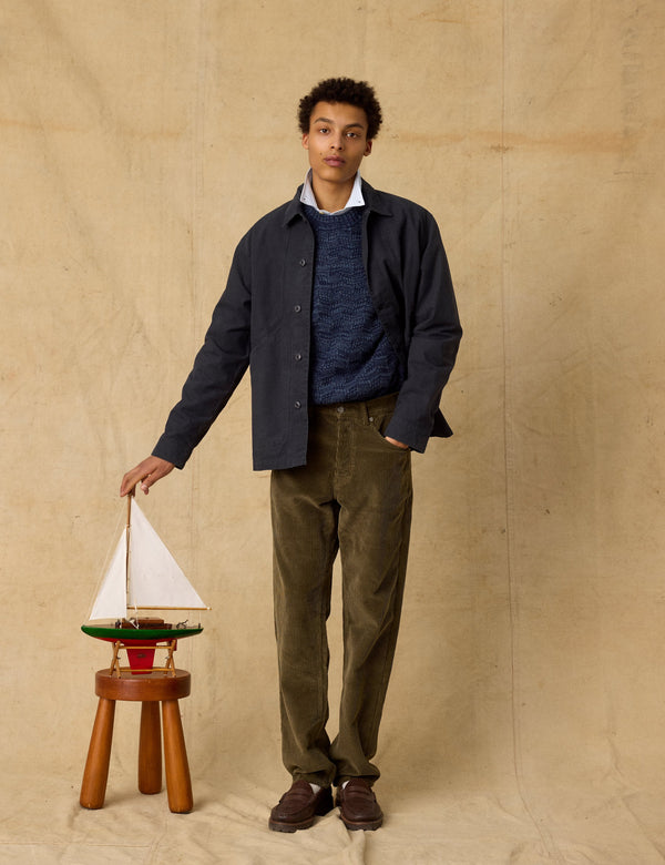 BERRY RIPSTOP OVERSHIRT - DARK GREY