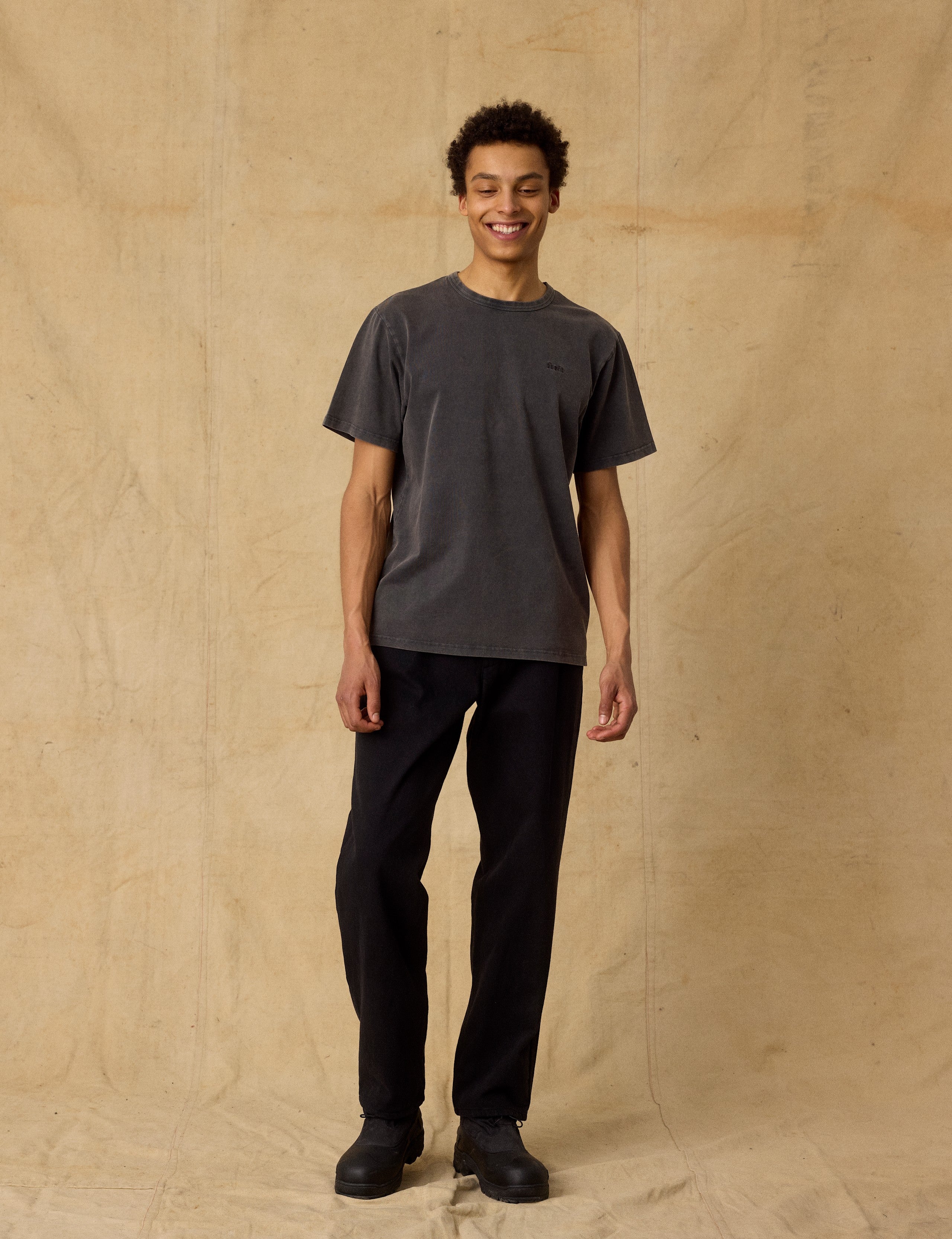 OAK FADED WASH T-SHIRT - DARK GREY