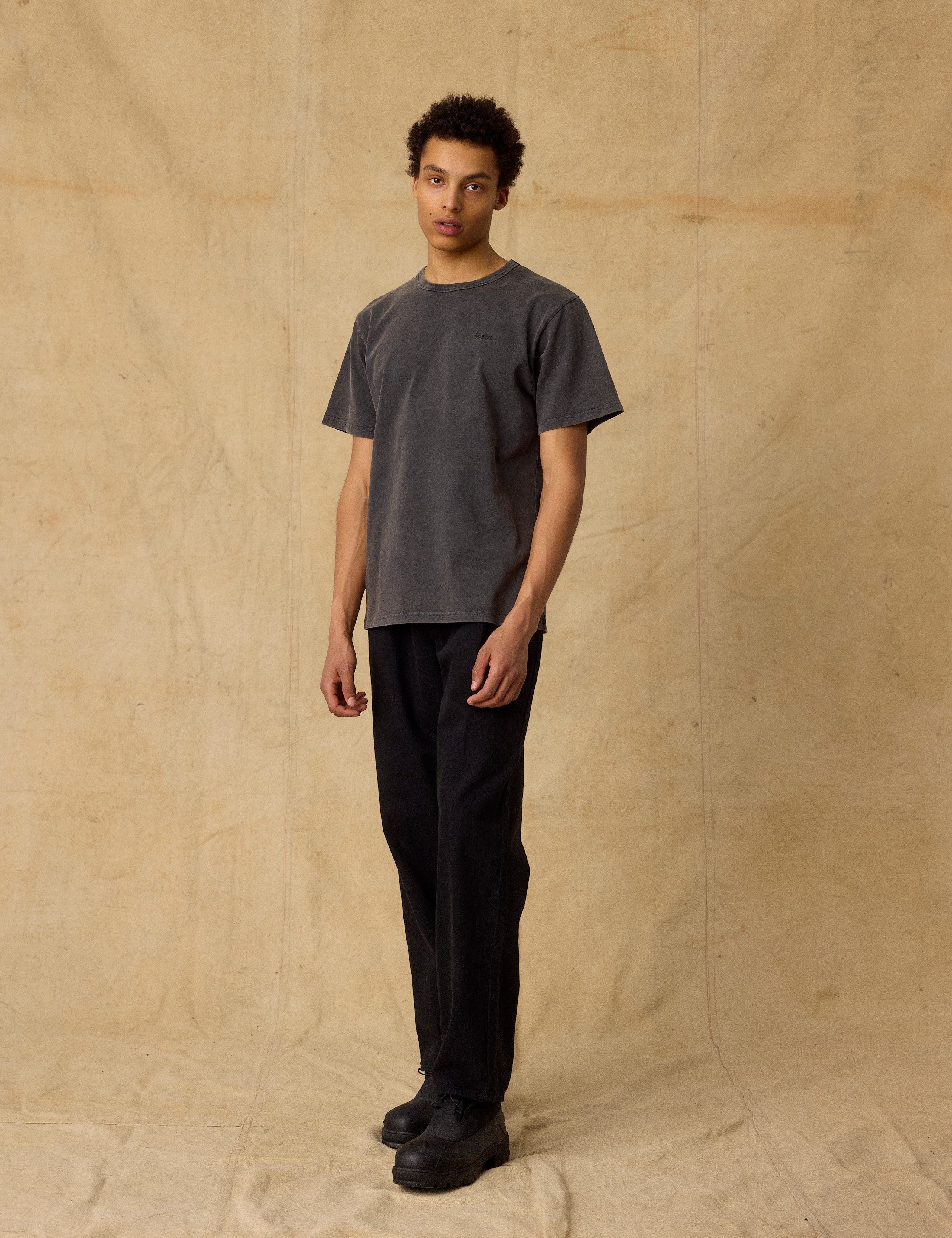OAK FADED WASH T-SHIRT - DARK GREY