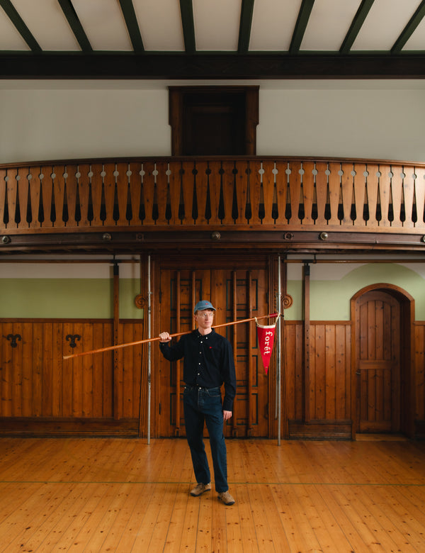 FLAG REGULAR FIT OXFORD SHIRT - NAVY