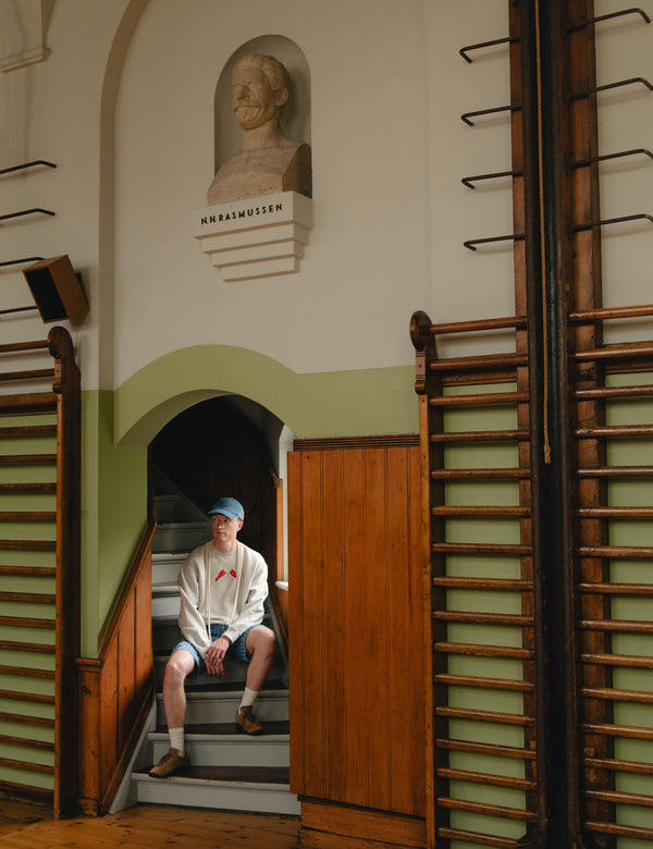 PENNANT SWEATSHIRT - SNOW MELANGE