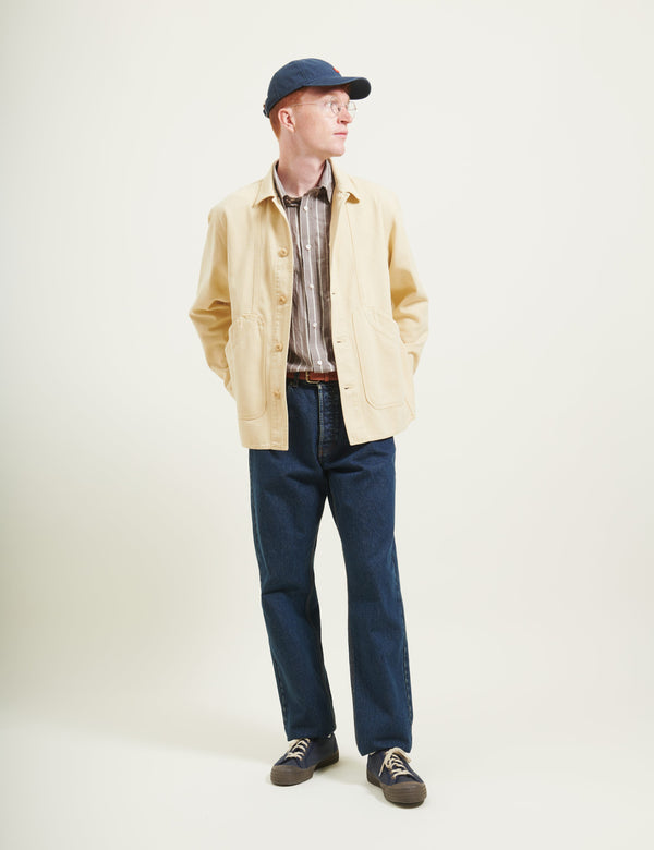 BERRY CANVAS OVERSHIRT - VINTAGE YELLOW
