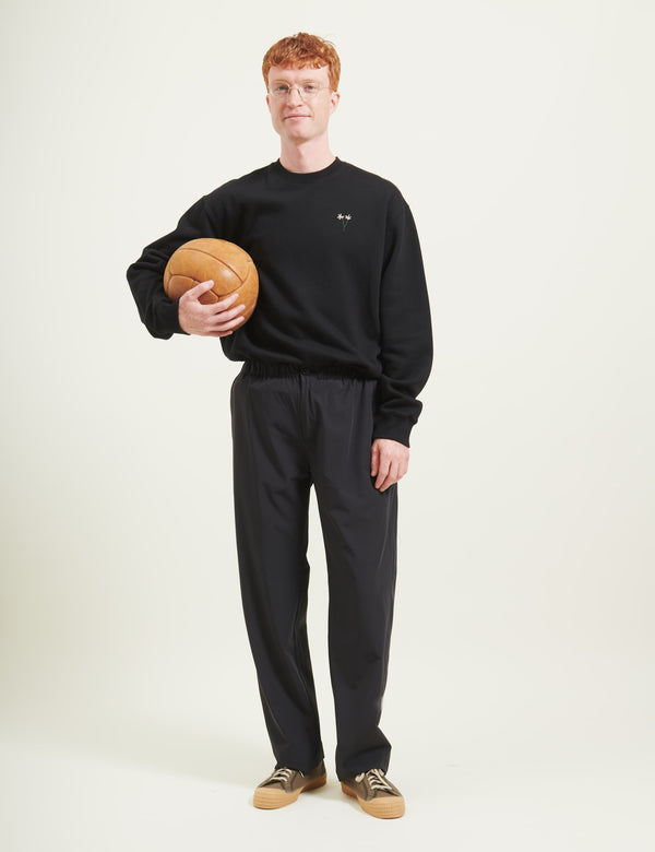 POSY SWEATSHIRT - BLACK