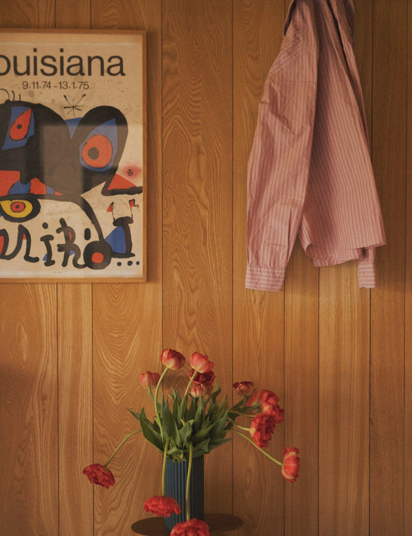 MAPLE REGULAR FIT POPLIN SHIRT - ROSE CLAY STRIPE