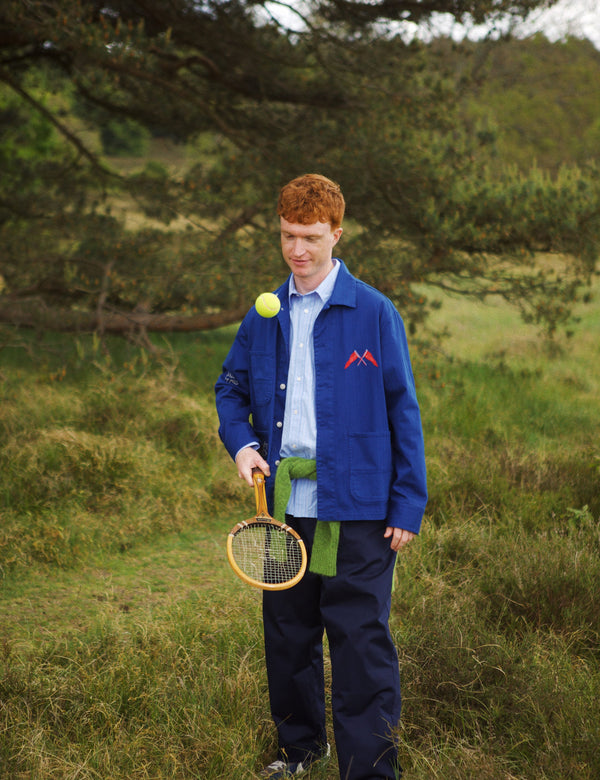 FORAGER EMBROIDERED OVERSHIRT - HERITAGE BLUE