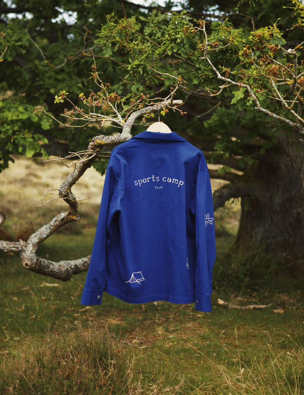 FORAGER EMBROIDERED OVERSHIRT - HERITAGE BLUE