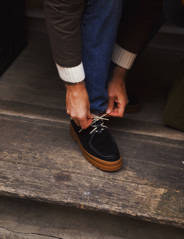 KLEMAN + FORÉT DERBY SHOES - BLACK