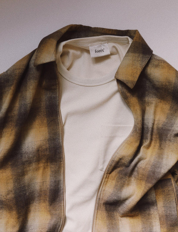 LAUREL RIB POCKET T-SHIRT - CLOUD