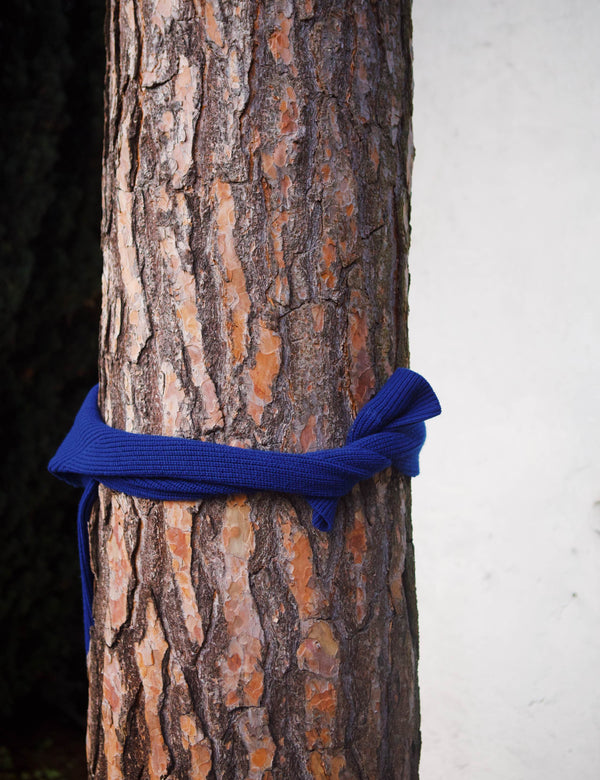 DELTA WOOL RIB KNIT - BLUE