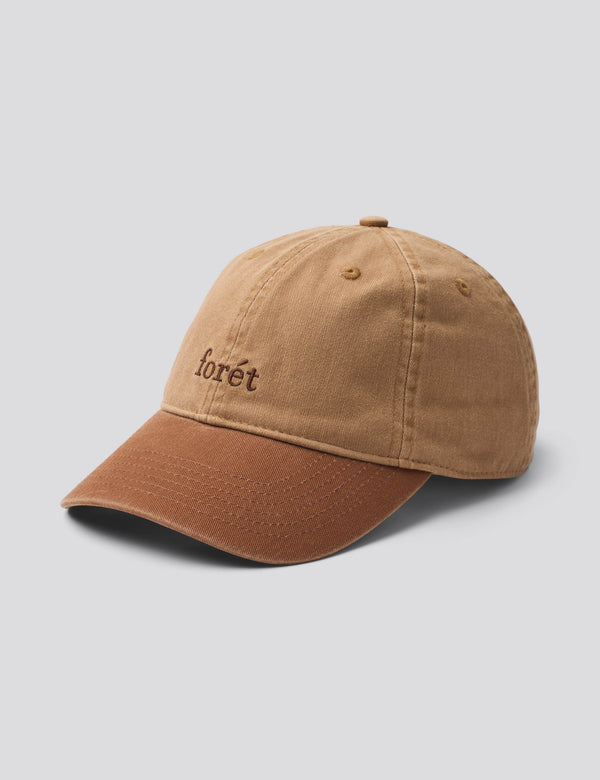 HAWK WASHED 2-TONE CAP - KHAKI/BROWN