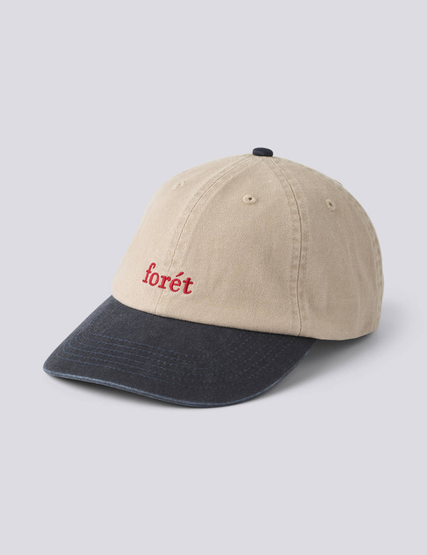 HAWK WASHED 2-TONE CAP - KHAKI/NAVY