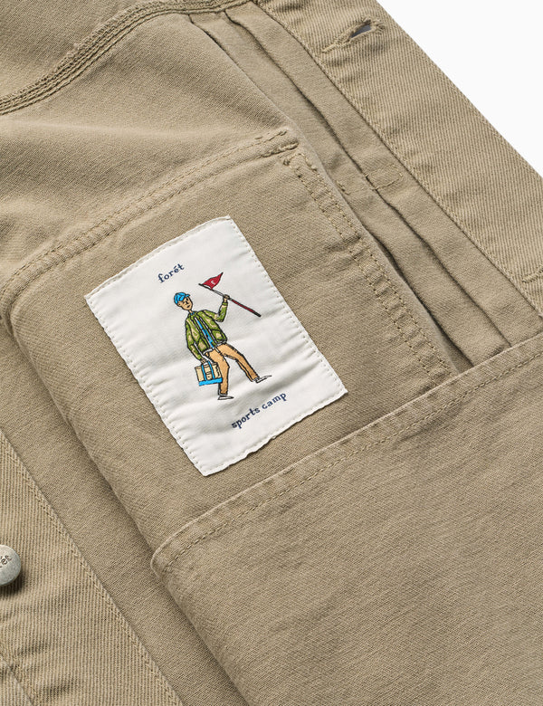 HAZY TWILL JACKET - LIGHT TAUPE