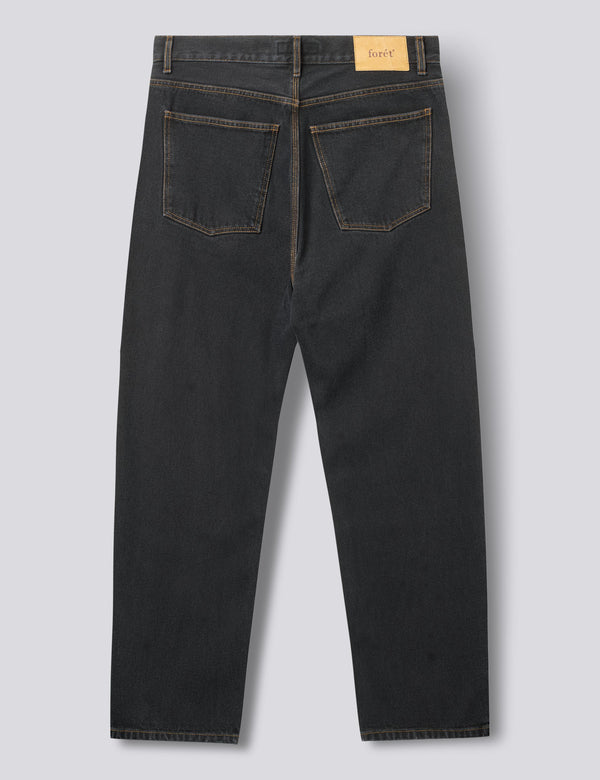 HEATH REGULAR FIT JEANS - BLACK STONE WASH