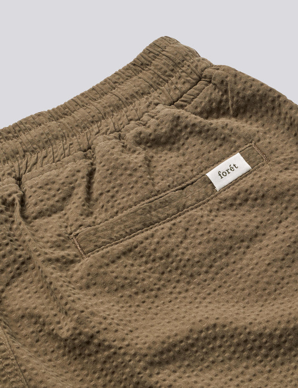 HUSH SEERSUCKER SHORTS - STONE