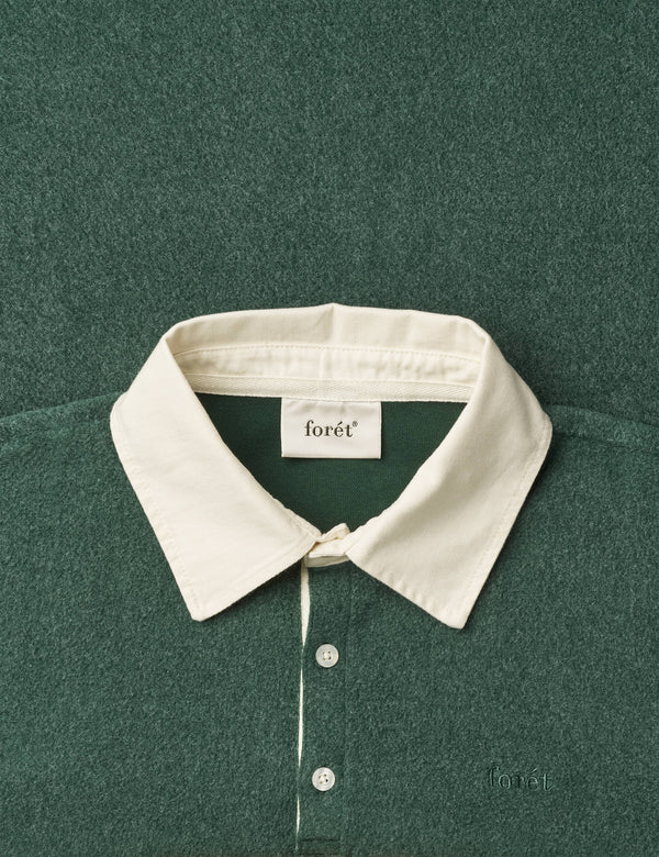 HERB BRUSHED RUGBY - DEEP GREEN