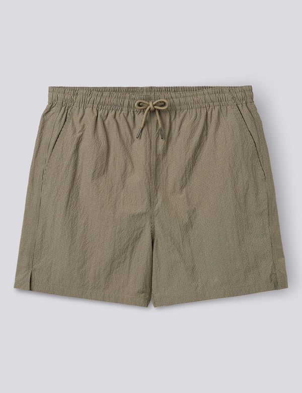 KEEL SWIMSHORTS - KHAKI CHECK