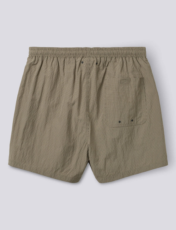 KEEL SWIMSHORTS - KHAKI CHECK