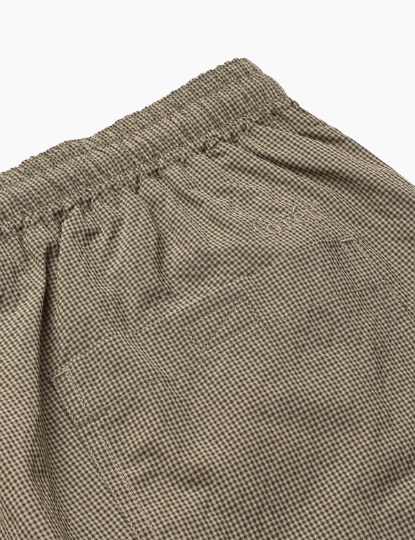 KEEL SWIM SHORTS - KHAKI CHECK