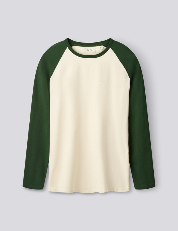 LAKE LONGSLEEVE - CLOUD/DARK GREEN
