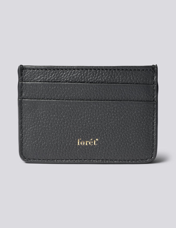 LEATHER CARDHOLDER - BLACK