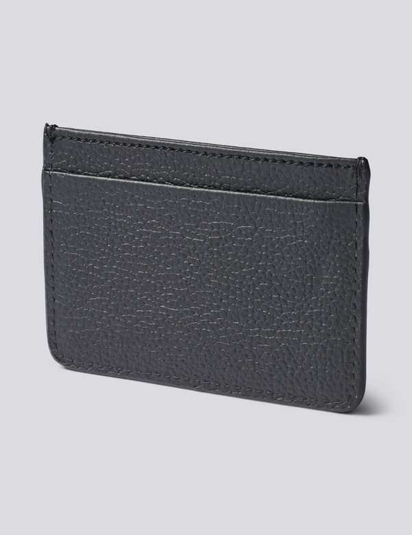LEATHER CARDHOLDER - BLACK