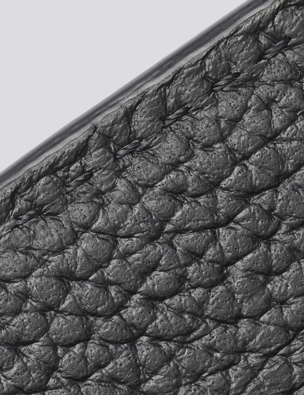 LEATHER CARDHOLDER - BLACK