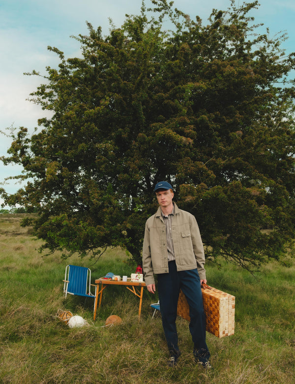 HAZY TWILL JACKET - LIGHT TAUPE