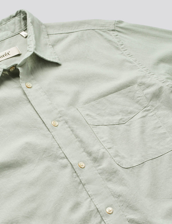 MAPLE REGULAR FIT LINEN SHIRT - PALE BLUE